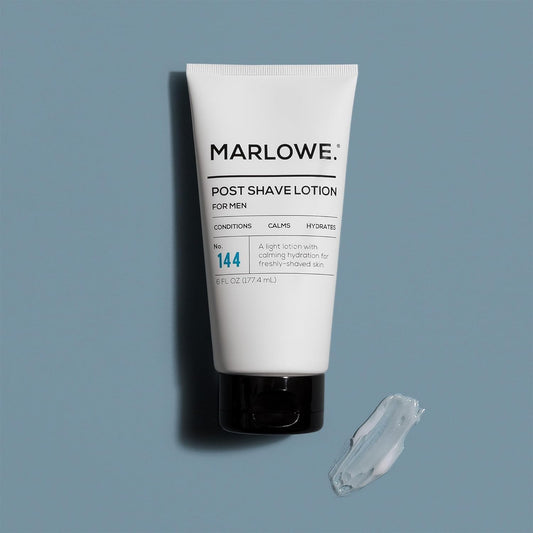 Marlowe No. 141 shave cream lather close-up showing aloe-citrus notes for refreshment.