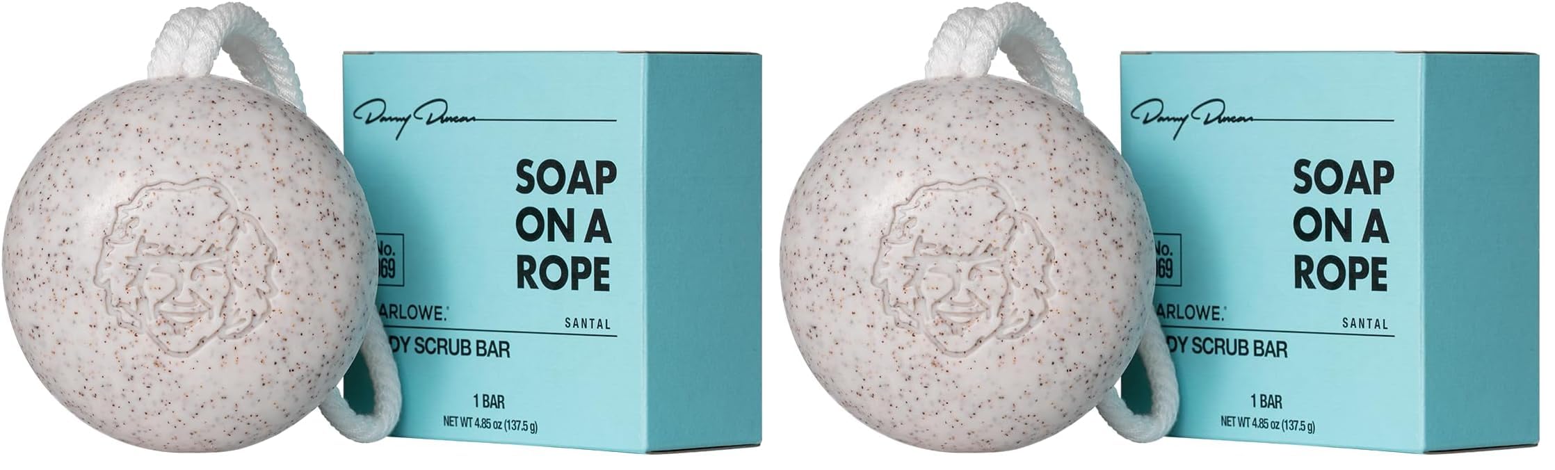 MARLOWE No.069 exfoliating soap on a rope with pumice for refreshed skin