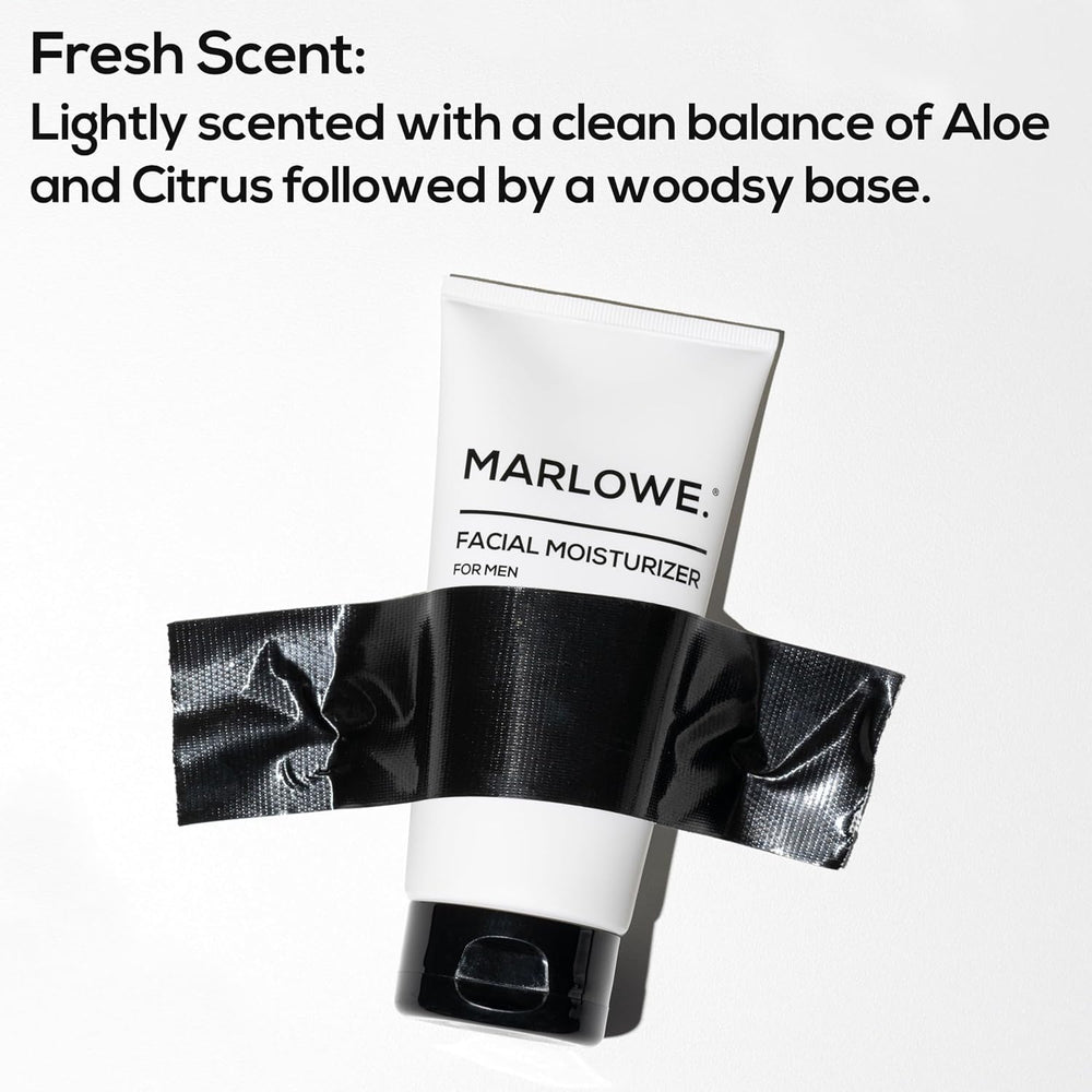 MARLOWE No. 123 moisturizer swatch on skin indicating quick absorption.