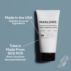 MARLOWE No. 144 scent blends Aloe and Citrus with a woody base.