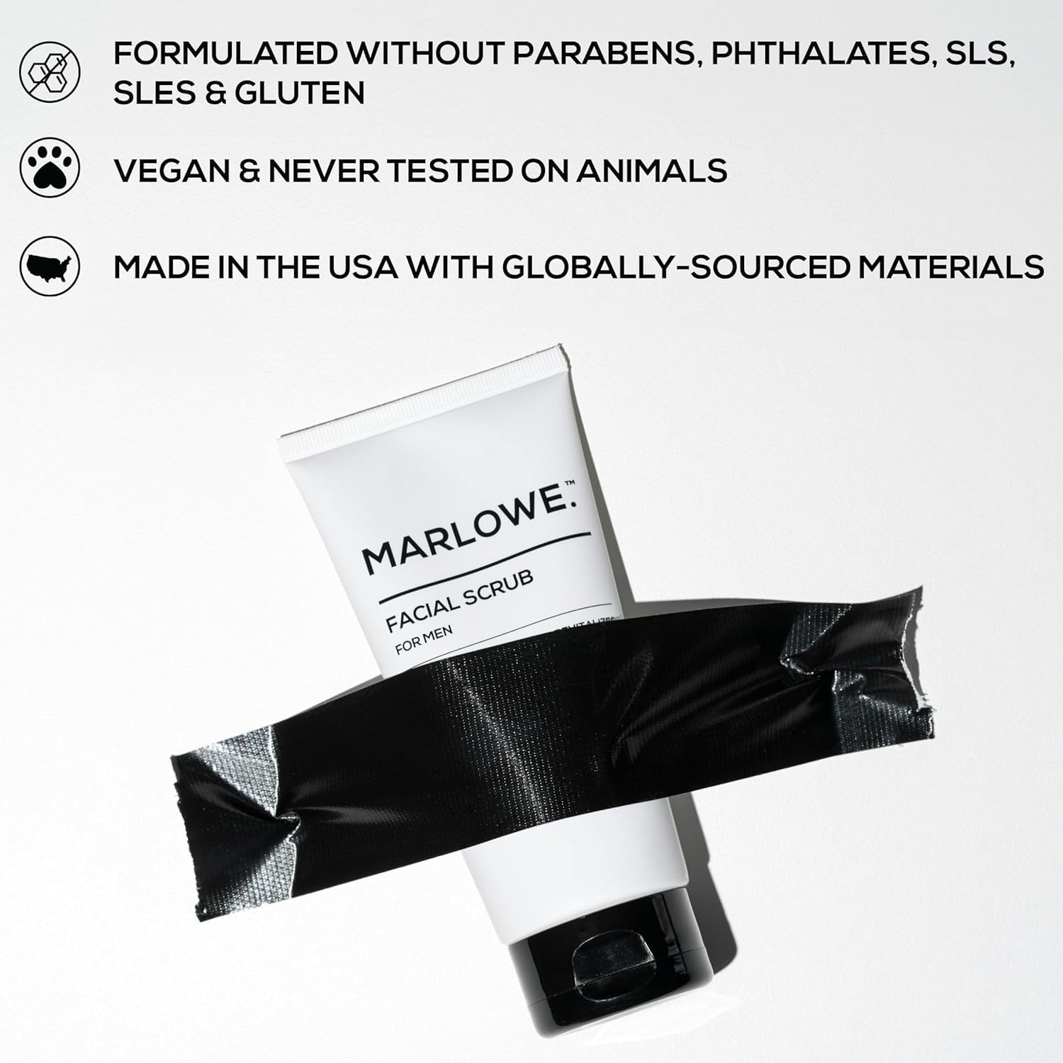 MARLOWE fragrance notes agarwood and pine captured in scrub close-up.