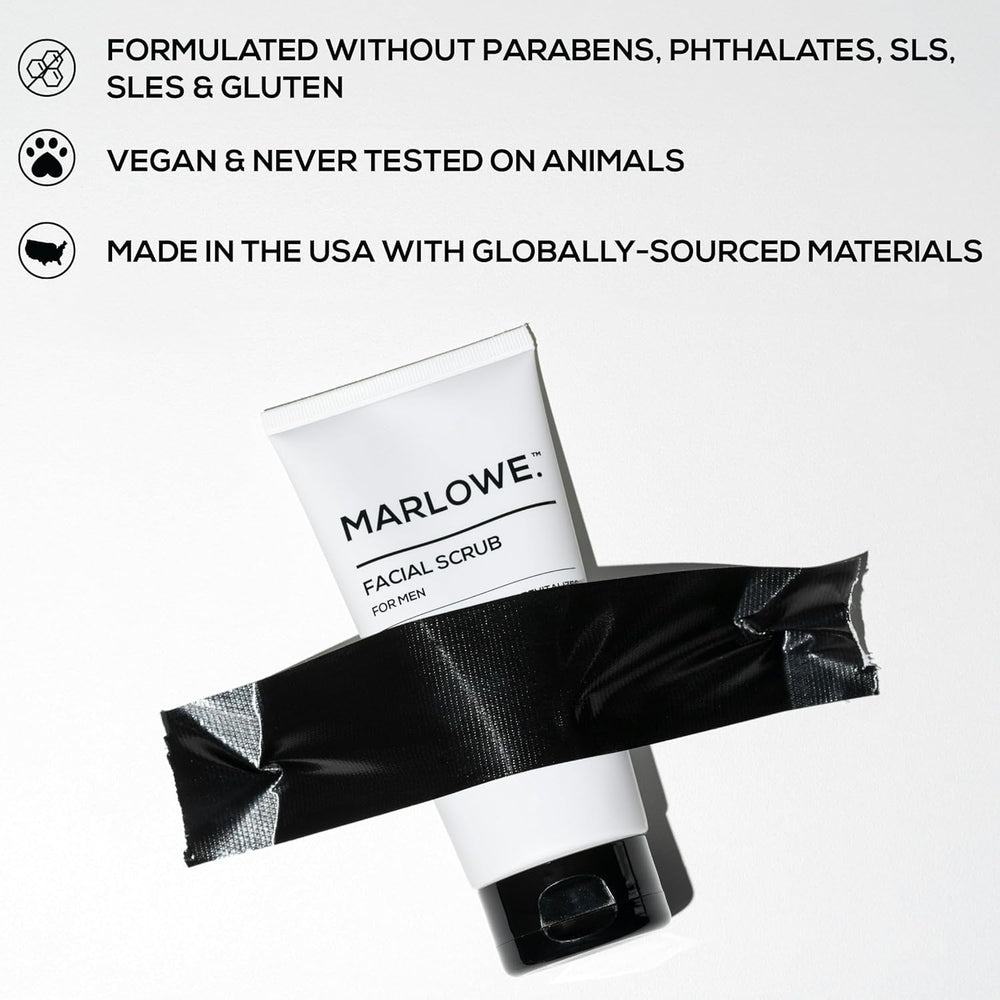 MARLOWE fragrance notes agarwood and pine captured in scrub close-up.