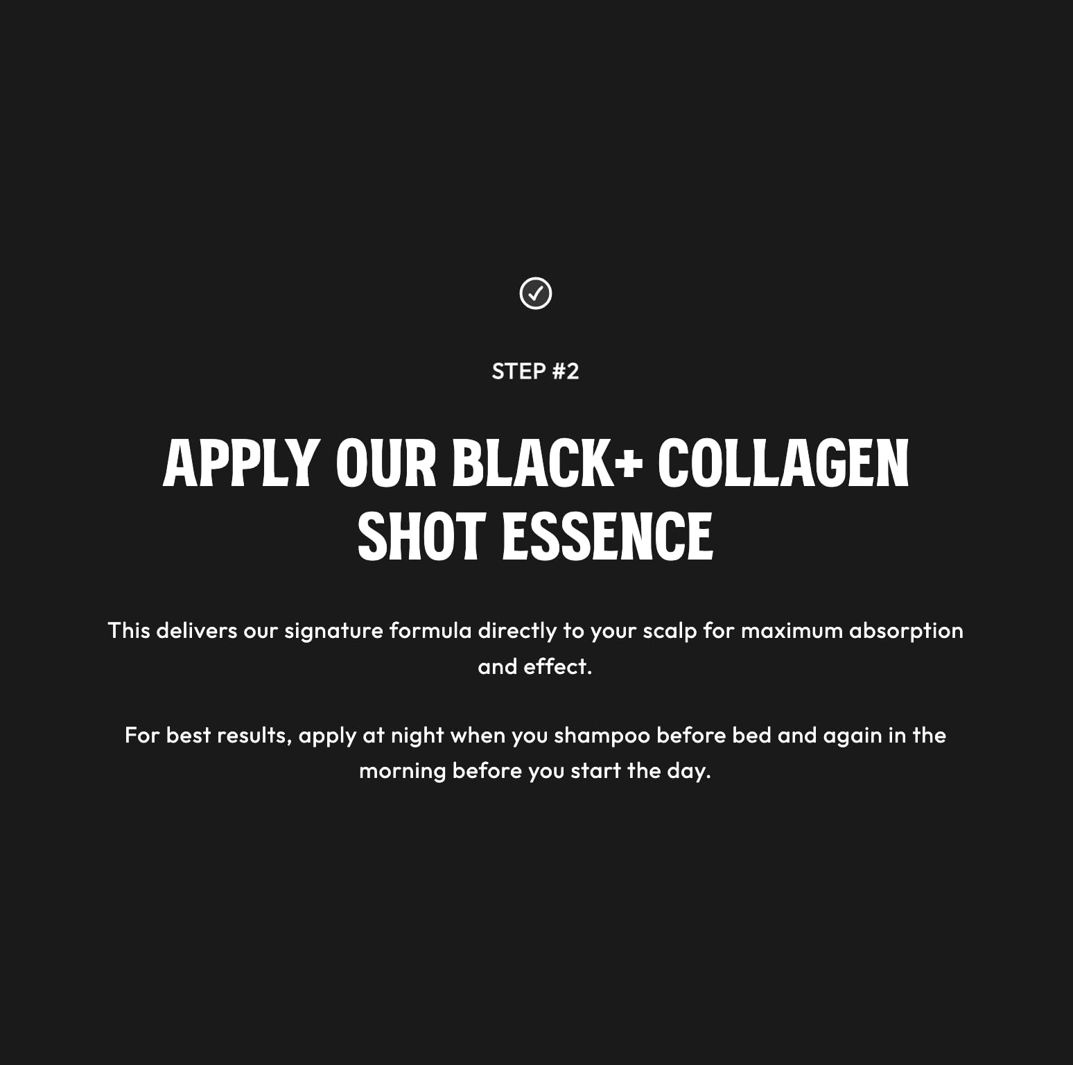 MARO17 Daily-use routine with shampoo and collagen shot.