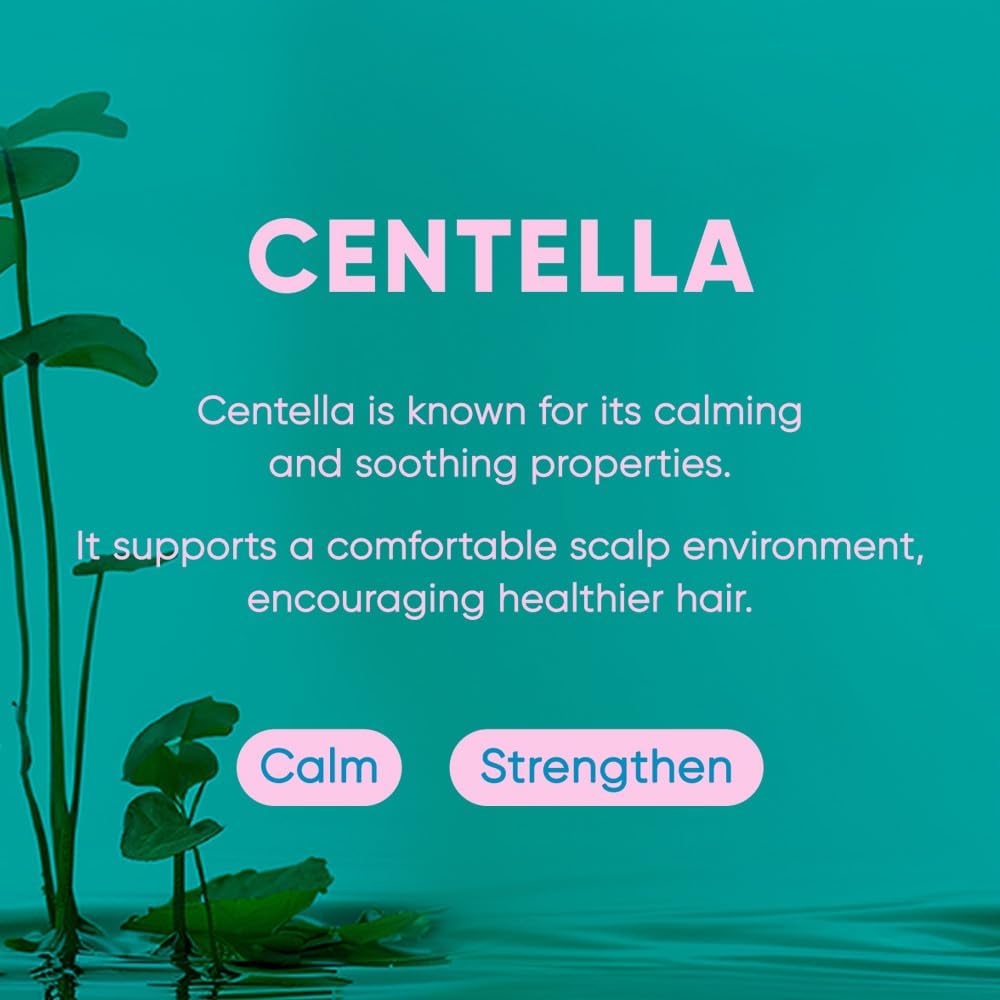 Mars Made Centella Shampoo Bar soothing scalp care in action during a shower rinse.