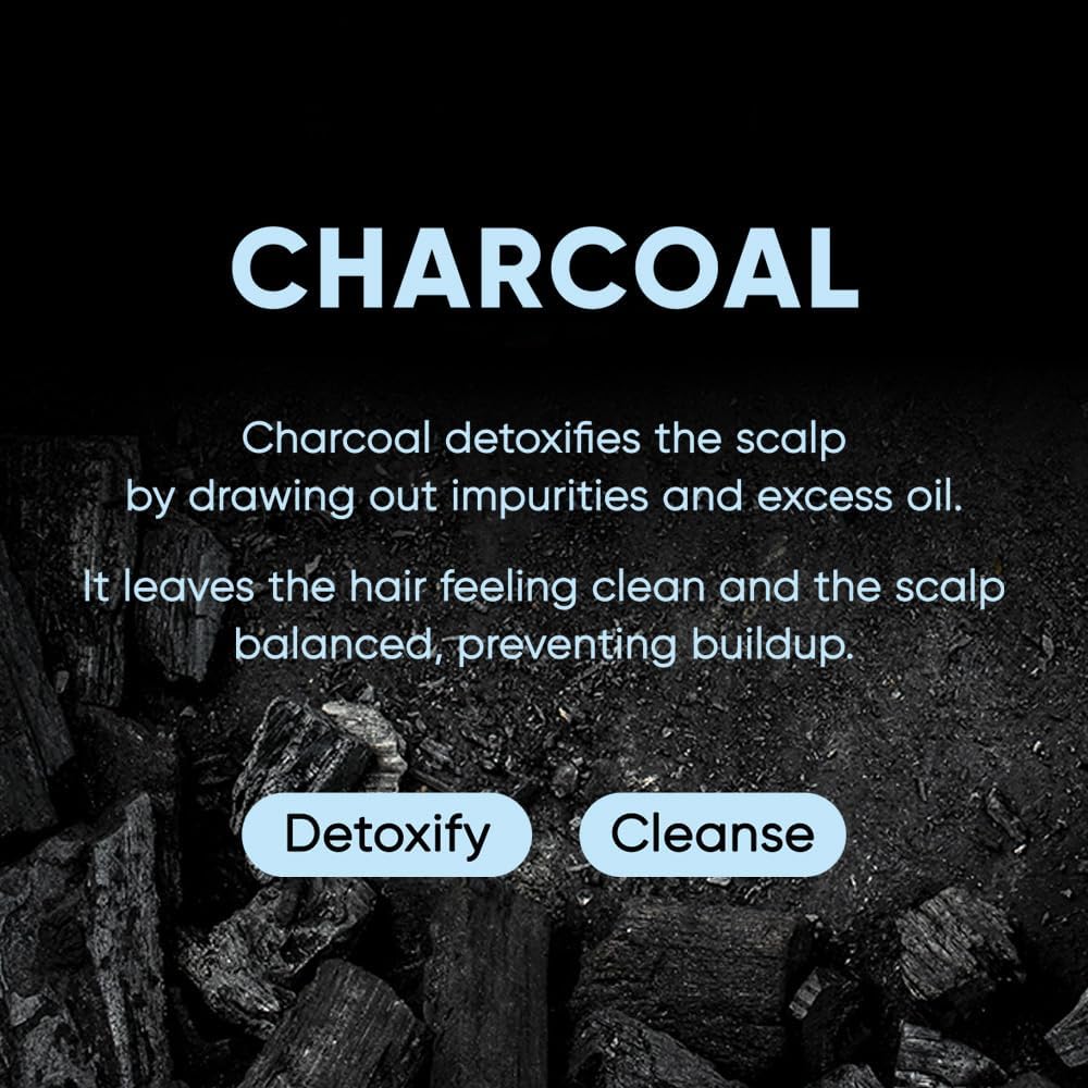 Mars Made Charcoal Shampoo Bar sea grape moisture helps hydrate strands.