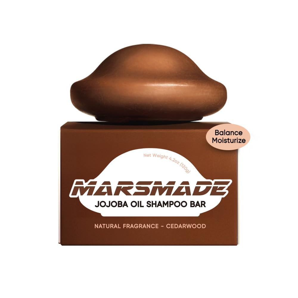 Mars Made Jojoba Oil Shampoo Bar 2.0 lather boosts refreshed hair with balanced oils