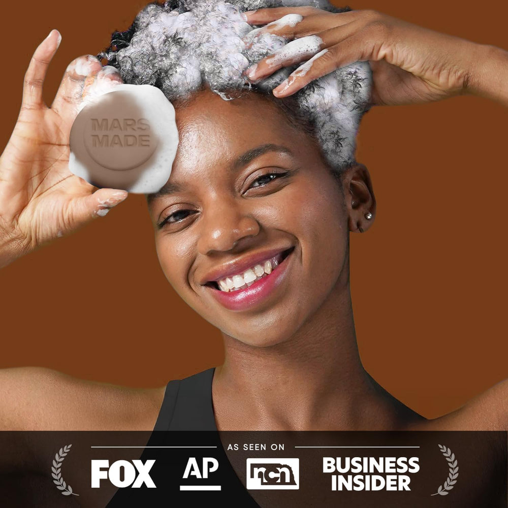 Mars Made Jojoba Oil Shampoo Bar 2.0 sustainable bar, plastic-free choice for eco-conscious routines