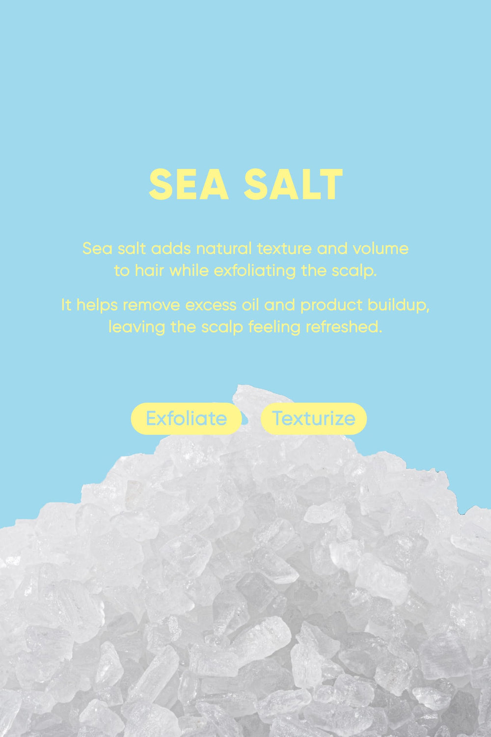 Mars Made Sea Salt Shampoo Bar 2.0 exfoliates scalp for refreshed balance and healthy roots.