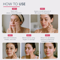 Martinni BB Cream finish delivers a natural glow.