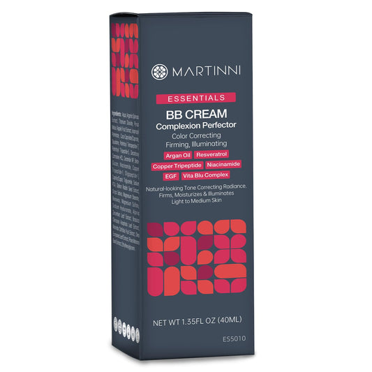 Martinni BB Cream swatch on light-medium skin for a natural blend.