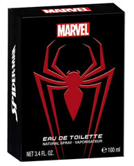 Marvel Spider-Man cologne packaging box highlighting premium presentation