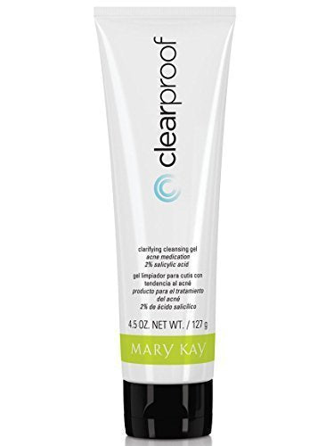 Mary Kay Clear Proof acne cleansing gel bottle illustrating a refreshing, daily cleanser for acne-prone skin.