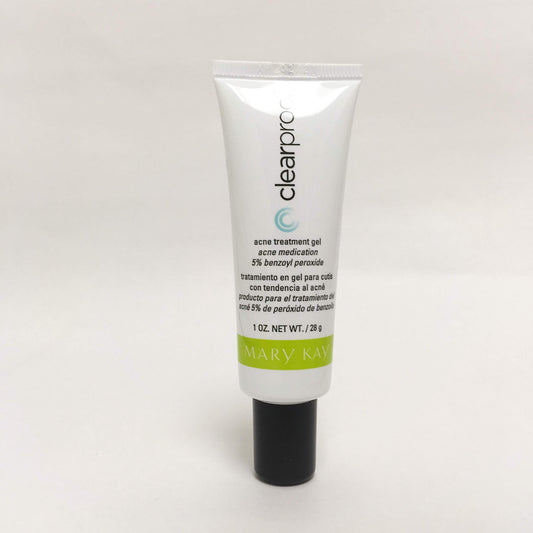 Mary Kay Clear Proof Acne Treatment Gel bottle for daily skincare routine.