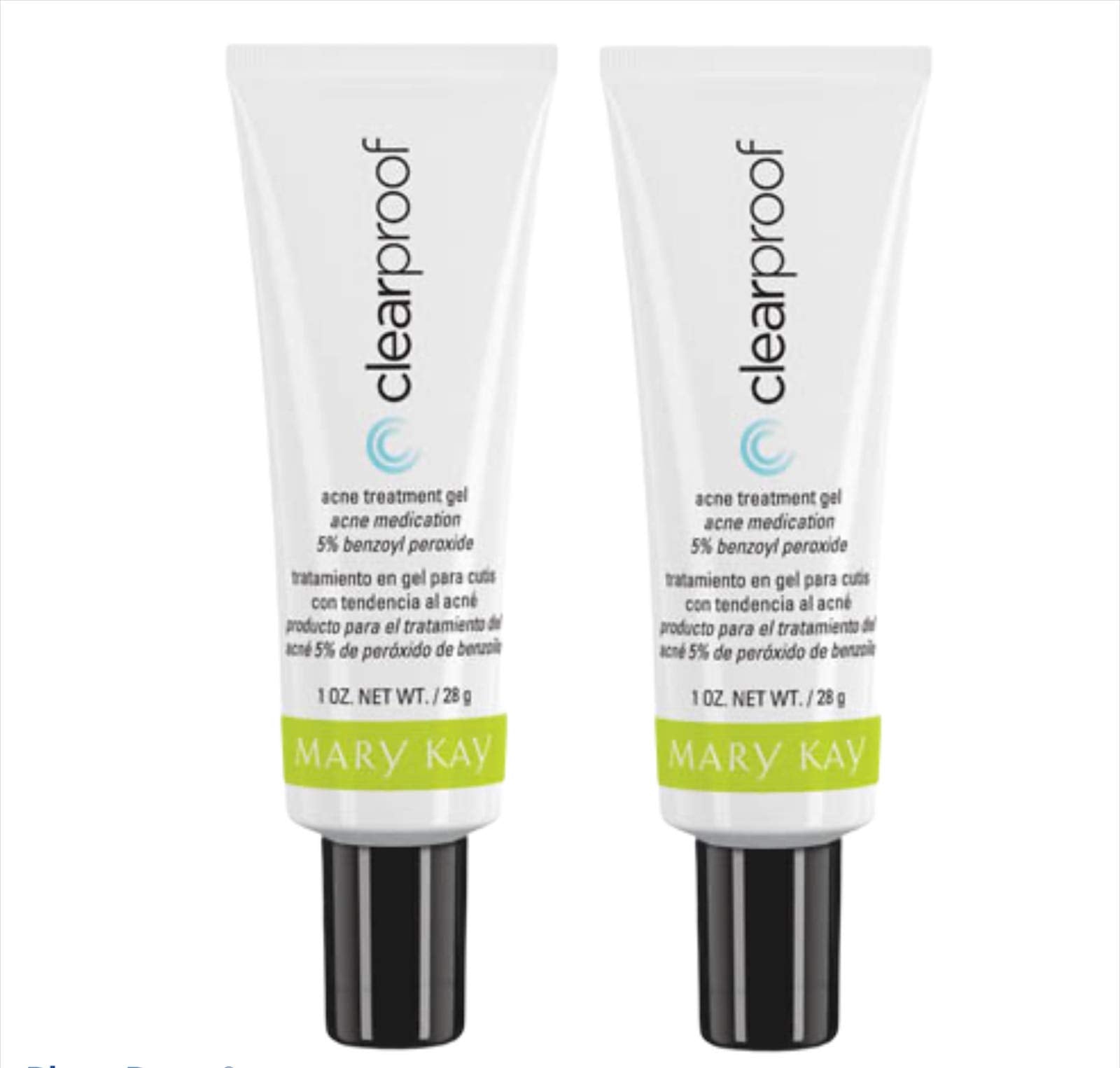 Mary Kay ClearProof acne treatment gel bottle reduces pimples and redness