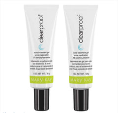 Mary Kay ClearProof acne treatment gel bottle reduces pimples and redness