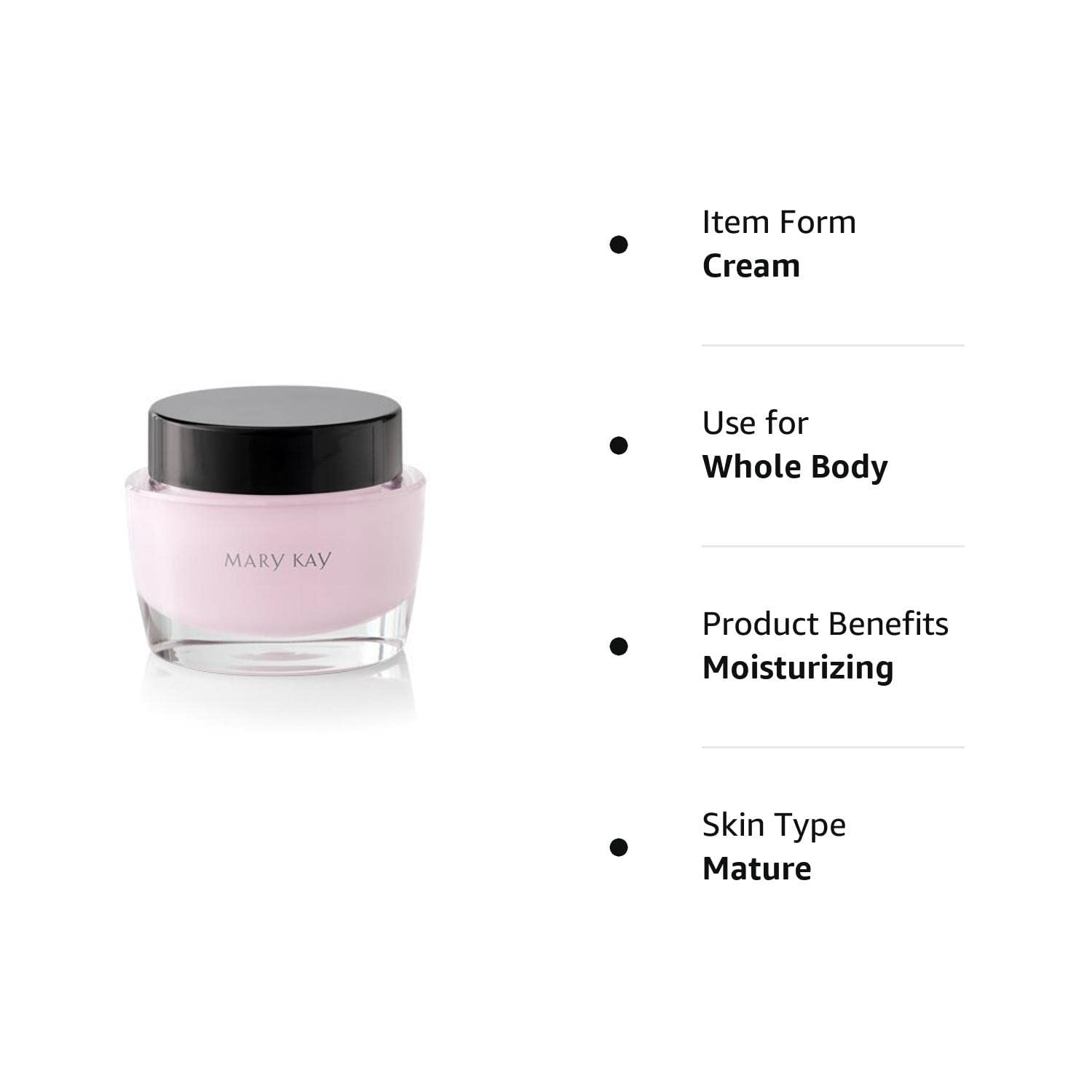 Texture close-up of Mary Kay Intense Moisturizing Cream showing rich, nourishing formula.