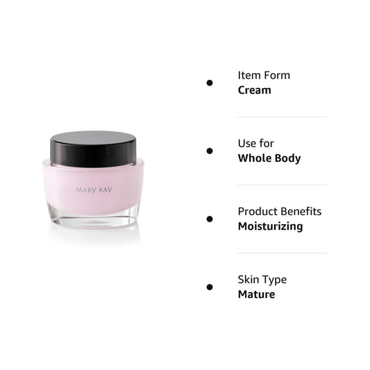 Texture close-up of Mary Kay Intense Moisturizing Cream showing rich, nourishing formula.