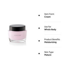 Texture close-up of Mary Kay Intense Moisturizing Cream showing rich, nourishing formula.
