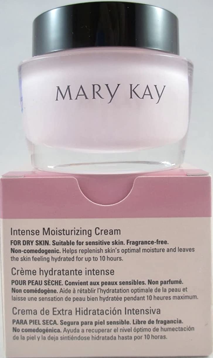 Mary Kay Intense Moisturizing Cream for dry skin in 1.8 oz jar delivers lasting hydration.