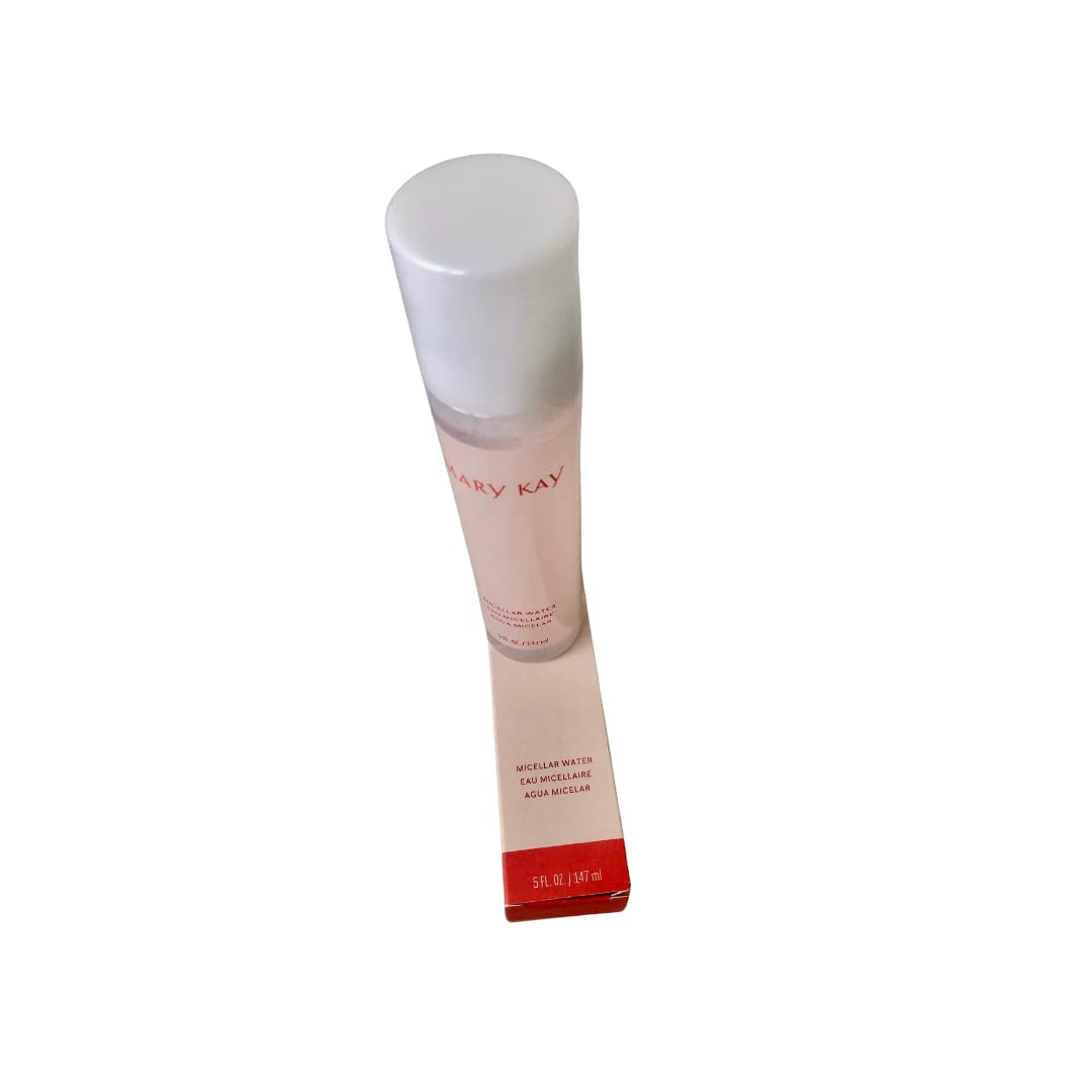 Mary Kay Micellar Water applied to the face for a gentle cleanse.