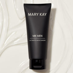 Mary Kay MK Men Advanced Facial Hydrator cream texture suggests quick absorption and non-greasy finish.