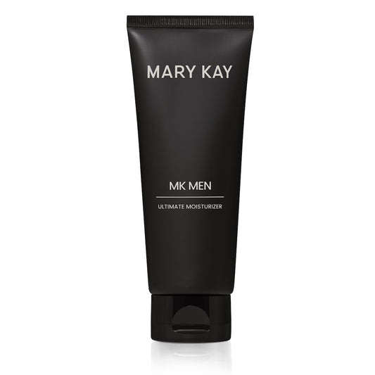 Mary Kay MK Men Advanced Facial Hydrator packaging shows a clean, masculine skincare solution.