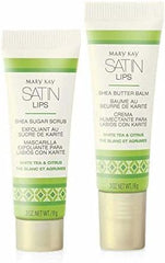 Mary Kay Satin Lips Shea Sugar Scrub softens and conditions lips for a silky feel.