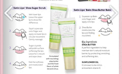 Mary Kay Satin Lips two-step system shown together for an easy routine.