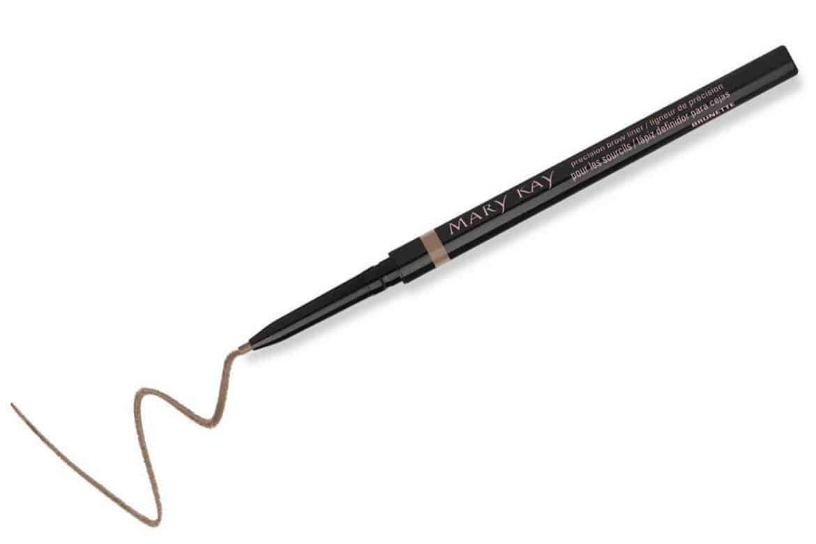 Mary Kay Signature Brow Definer Pencil Brunette close-up demonstrating precise shaping and lasting color.