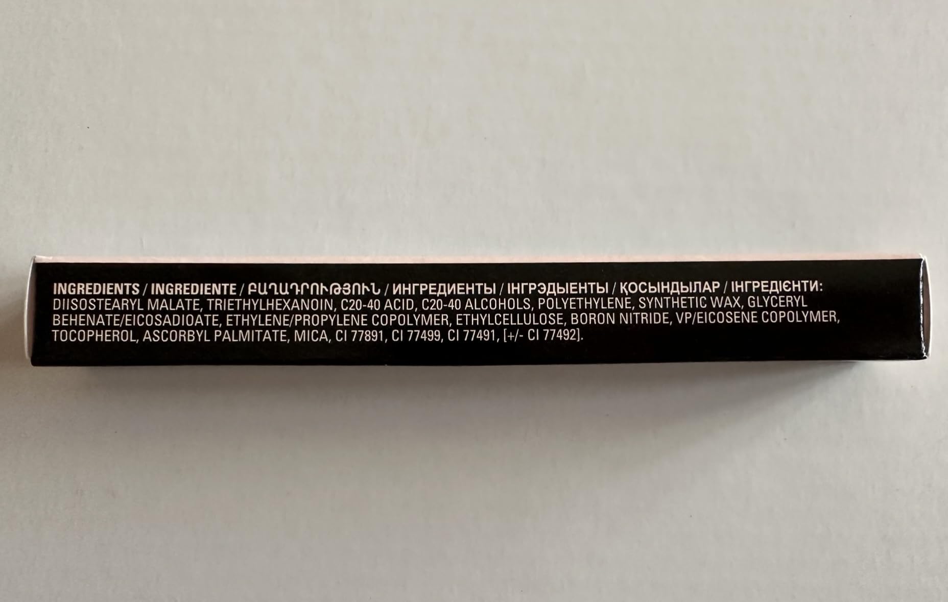 Mary Kay Signature Brow Liner Blonde swatches on skin show natural color