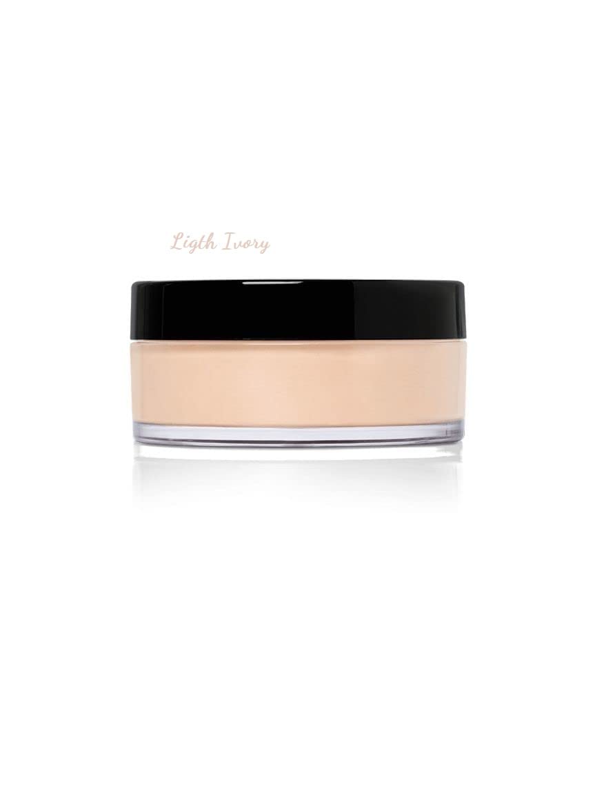 Mary Kay Silky Setting Powder Light Ivory compact image focusing on soft-focus finish and shine control.