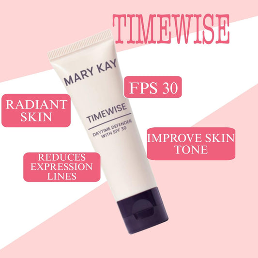 Mary Kay Timewise SPF 30 pump dispenser for easy application