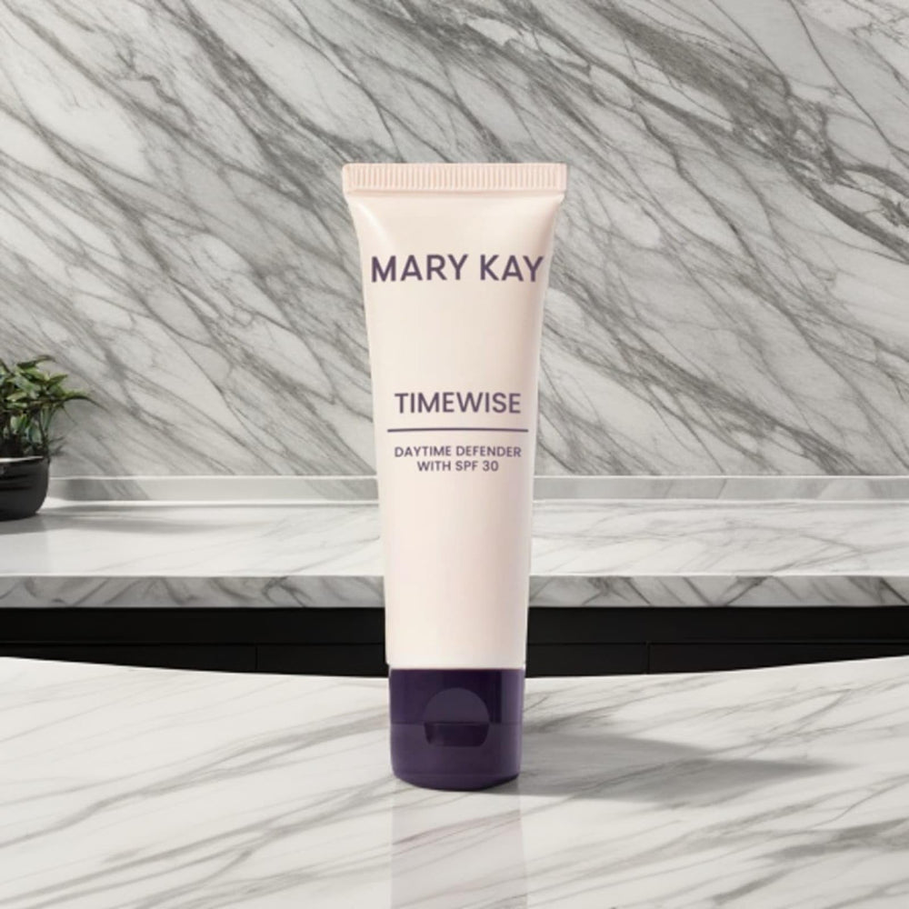 Mary Kay Timewise SPF 30 applied under makeup for seamless wear