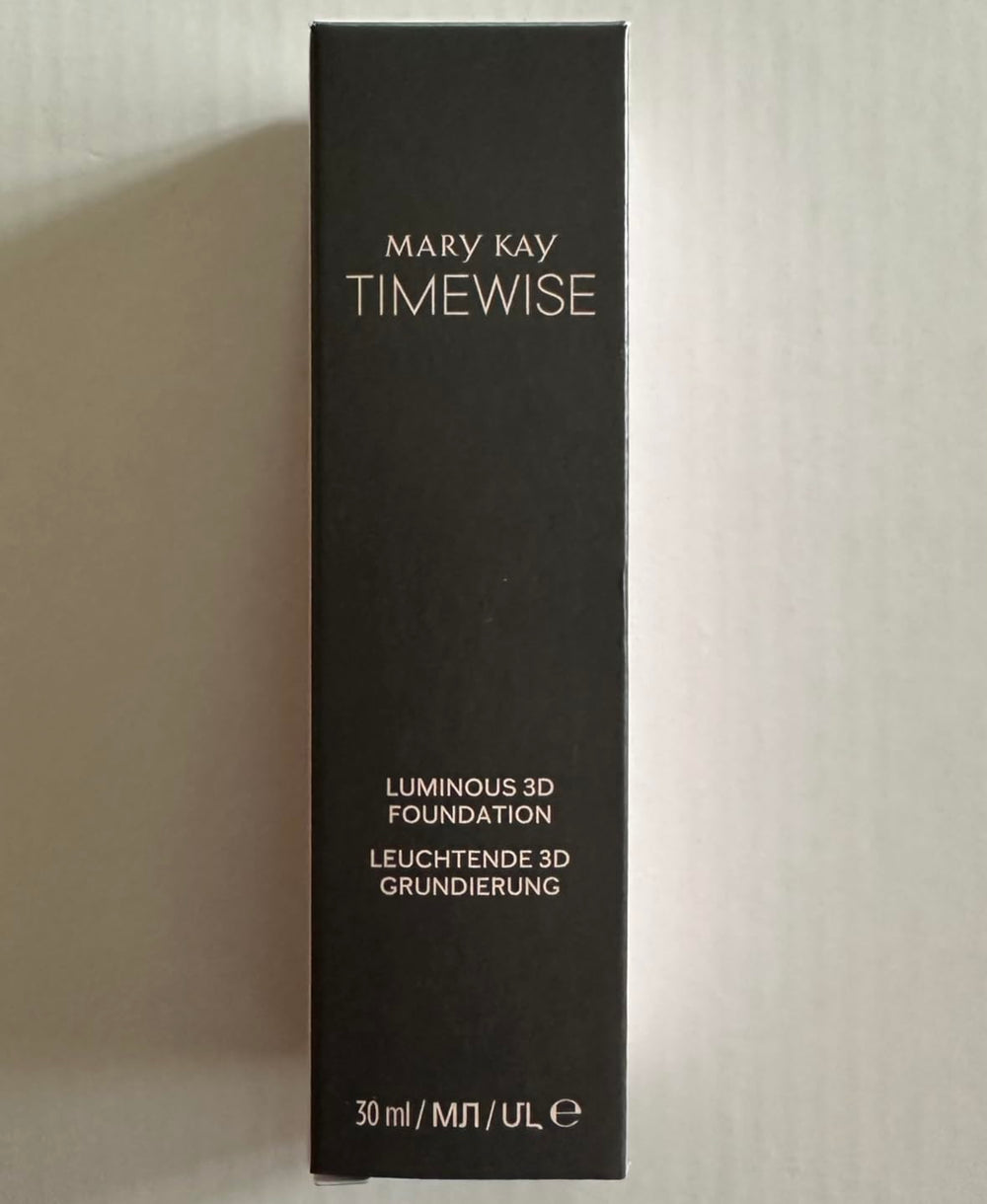 Finished look with Mary Kay TimeWise Luminous 3D Foundation shows soft, dewy radiance.