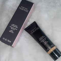 Mary Kay TimeWise Matte 3D Foundation Beige W160 bottle for a long-lasting matte finish.