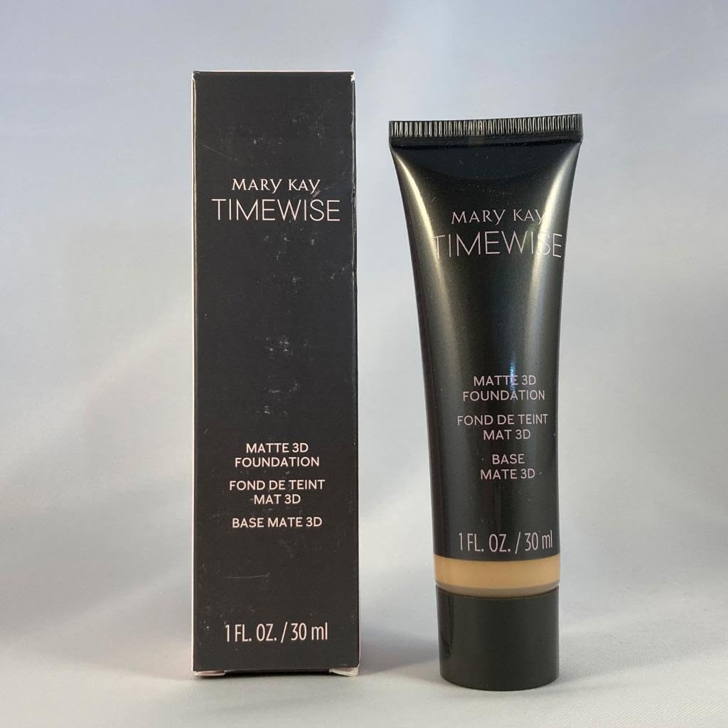 Mary Kay TimeWise Matte 3D Foundation Ivory C110 texture swatch for seamless blend.