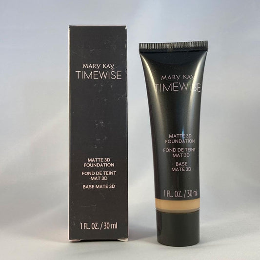 Mary Kay TimeWise Matte 3D Foundation Ivory C110 texture swatch for seamless blend.