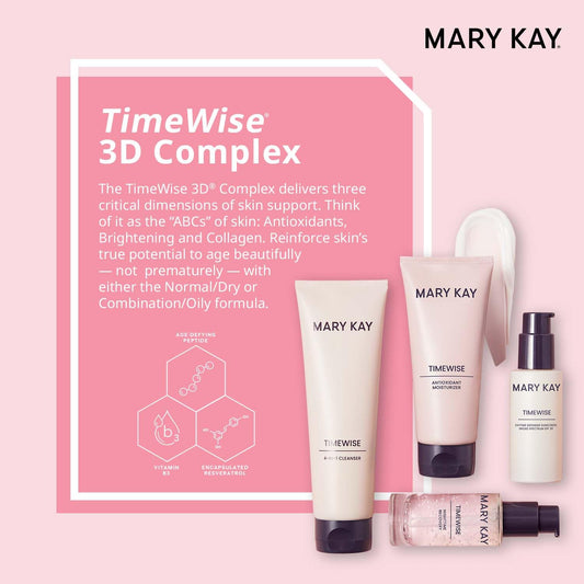 Mary Kay TimeWise Miracle Set Normal/Dry day cream tube supports hydration and a subtle glow