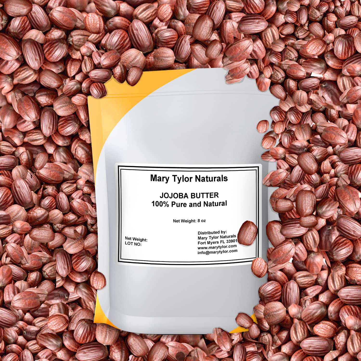 Mary Tylor Naturals Jojoba Butter unrefined formula for daily skin and hair care.