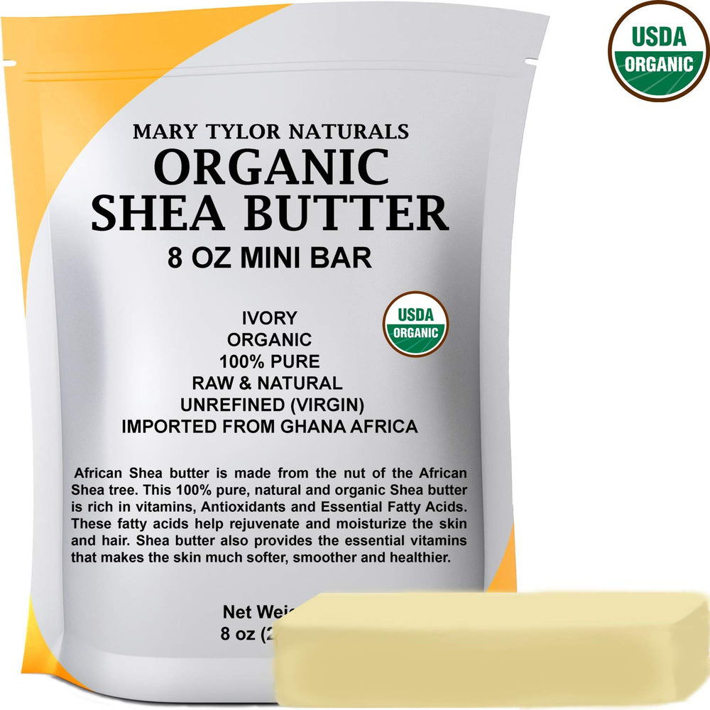 Mary Tylor Naturals Shea Butter 8 oz creamy texture, perfect for moisturizing routines.