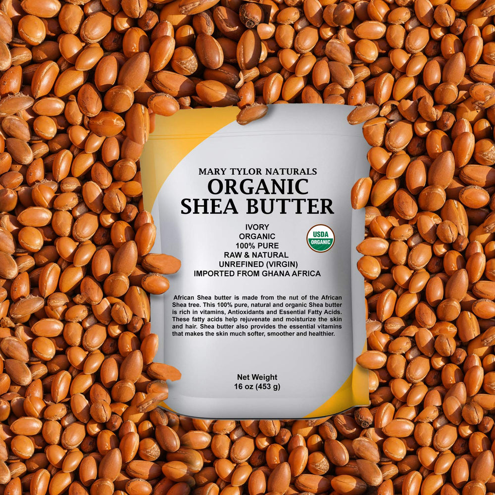 Creamy Mary Tylor Naturals shea butter for hair shine and skin hydration