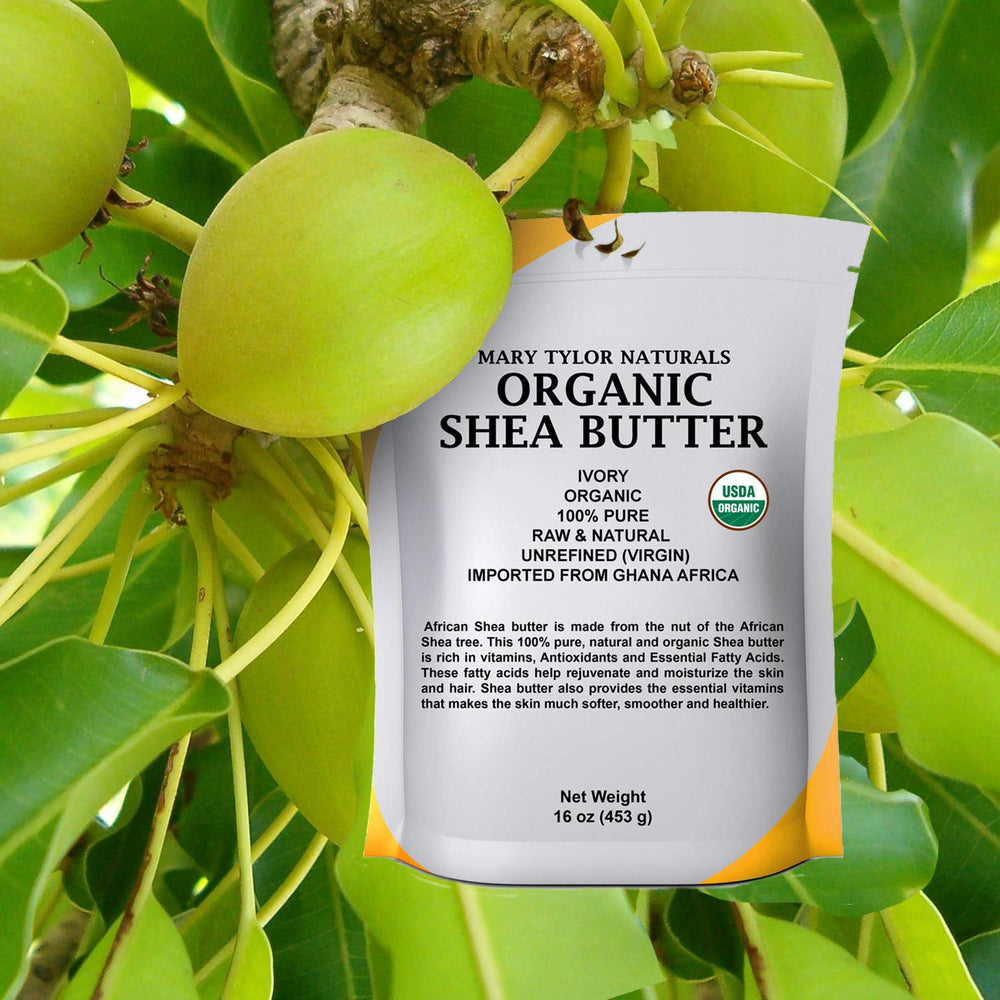 Mary Tylor Naturals raw unrefined shea butter texture for DIY creams