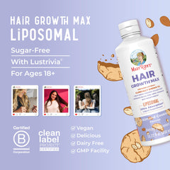 MaryRuth's Hair Growth MAX clean-label-certified – quality you can trust.