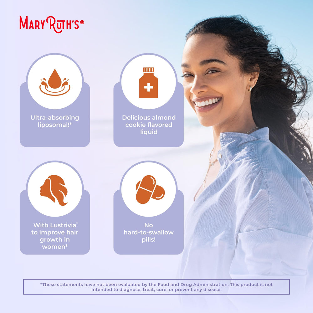 MaryRuth's Hair Growth MAX vegan-dairy-free-label – suitable for vegan diets.