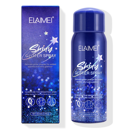 MASAIGGE shiny glitter spray for hair adds instant party sparkle.