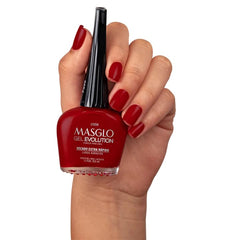 MASGLO Gel Evolution Atractiva color swatch highlights glossy finish