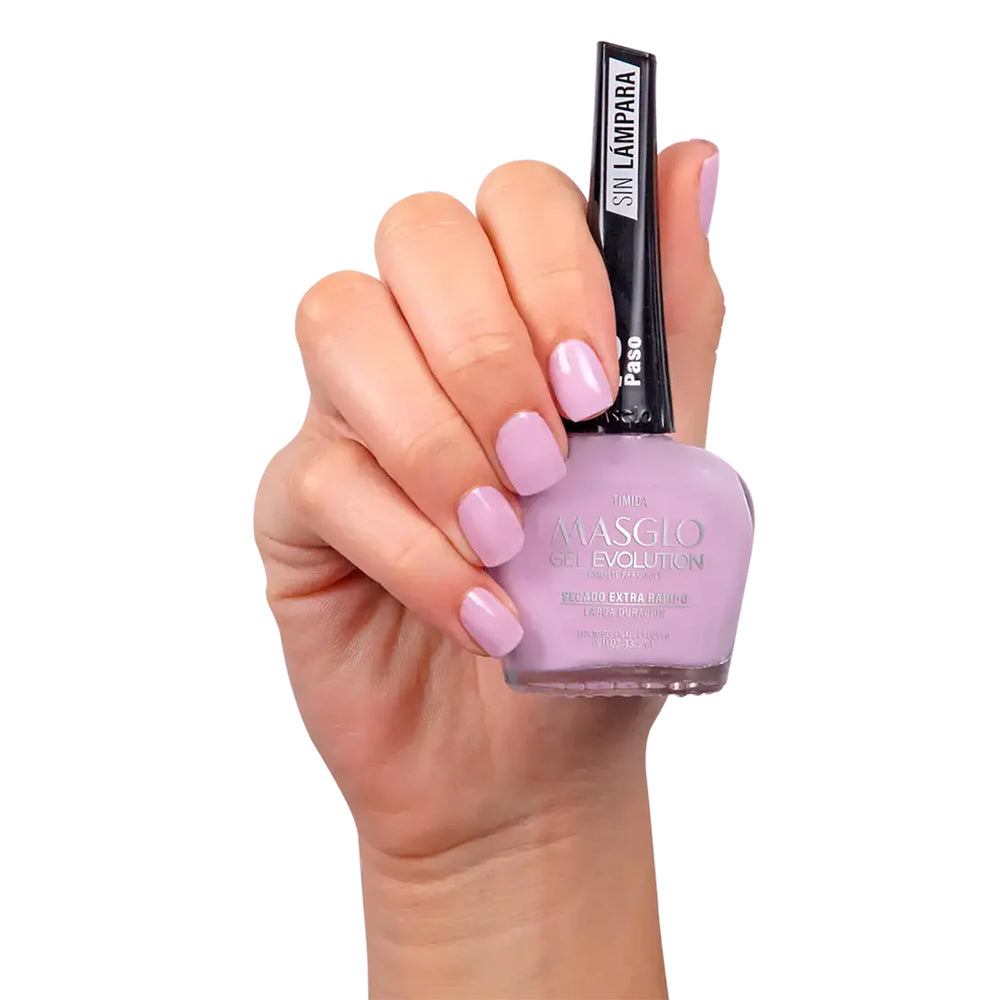 MASGLO Gel Evolution Base Coat bottle promoting strong adhesion.