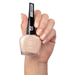 MASGLO Gel Evolution Diva swatch on nail, bold glossy finish.