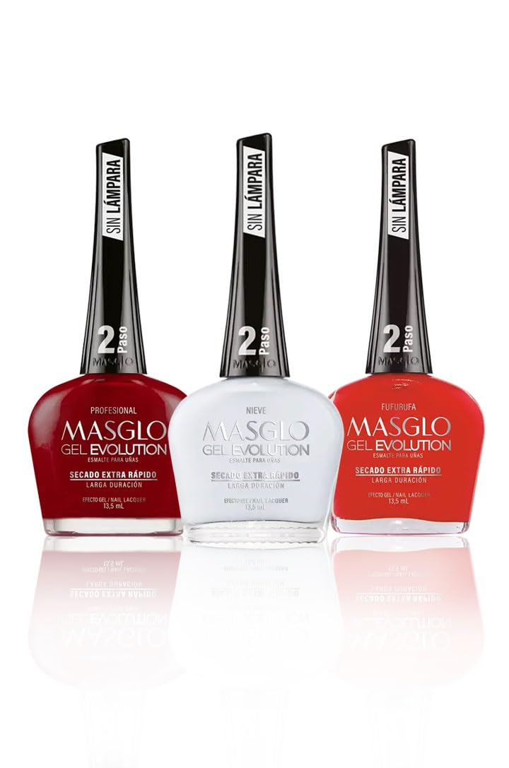 MASGLO Gel Evolution Fufurufa bottle with vibrant quick-dry color