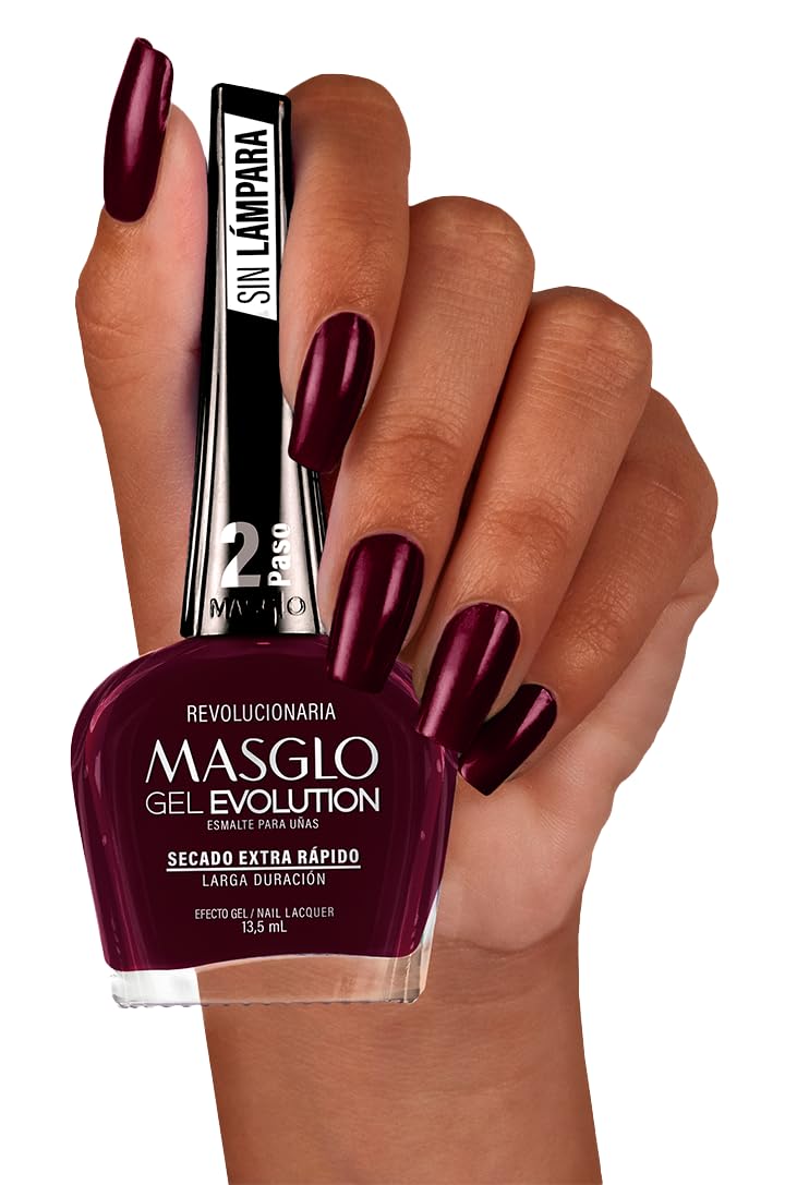 MASGLO Gel Evolution Cool swatch offers vibrant shade with quick dry feel